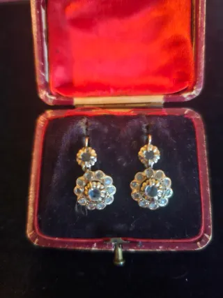 Pendientes Oro 18kt Isabelinos Antiguos