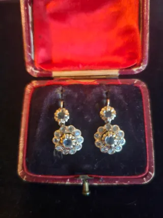 Pendientes Oro 18kt Isabelinos Antiguos