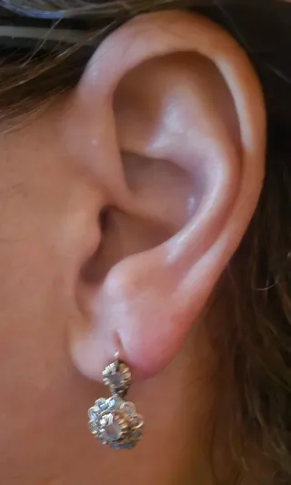 Pendientes Oro 18kt Isabelinos Antiguos