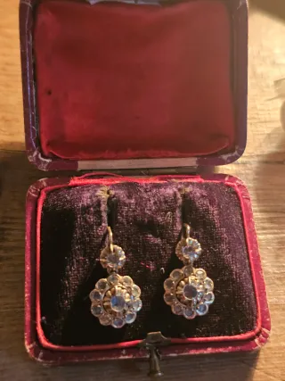 Pendientes Oro 18kt Isabelinos Antiguos