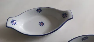 4 Fuentes pequeñas aperitivo porcelana