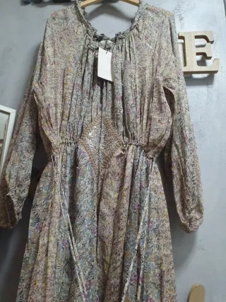 Vestido Largo Zara Estampado