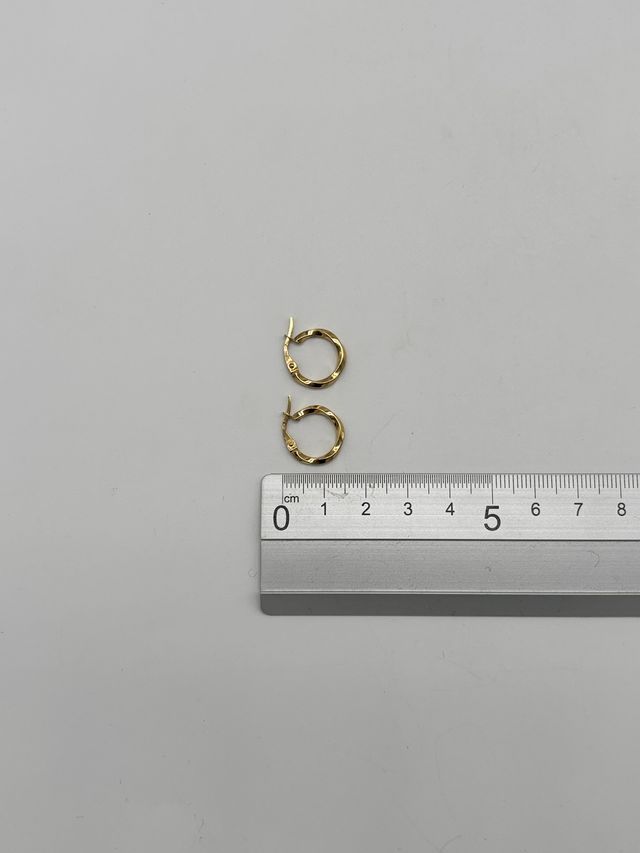 04-0106 PENDIENTES ORO TIPO ARO