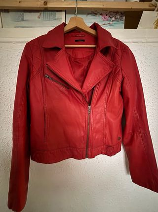 Chaqueta Piel Roja IKKS Talla S