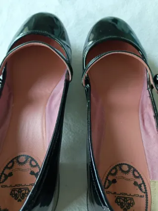 Fornarina scarpe Mary Jane n° 38 vernice nera