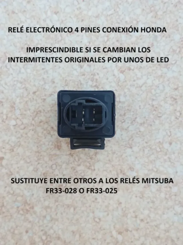 Relé electrónico intermitentes led 4 pines Honda
