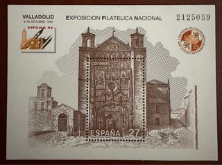 Sello Exposición Filatélica Nacional Valladolid 92
