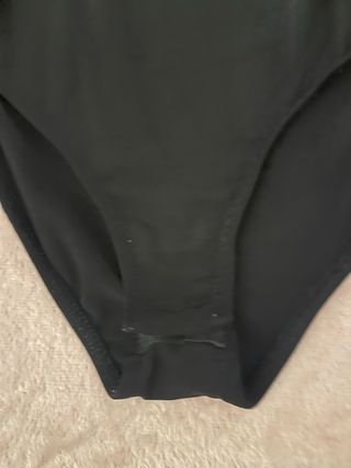 Body Asimétrico ajustado Zara Negro Talla S nuevo