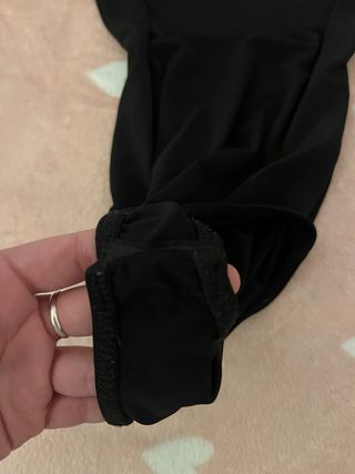 Body Asimétrico ajustado Zara Negro Talla S nuevo