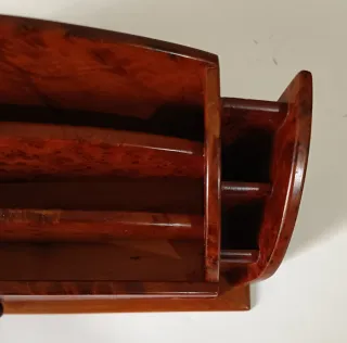 Organizer da scrivania - portalettere radica Tuia