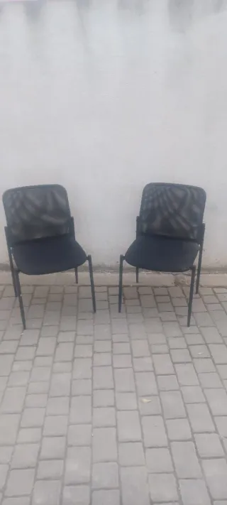 Juego de 2 Sillas Negras