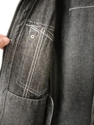 Cazadora vaquera gris