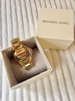 Reloj Michael Kors Dorado Esfera Blanca
