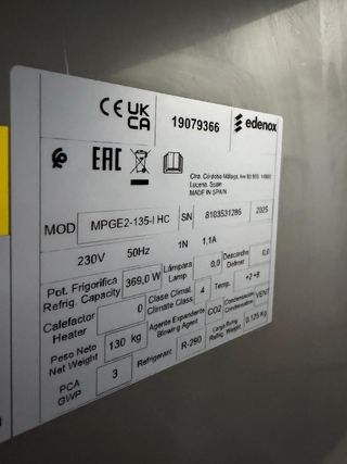 MESA EDENOX REFRIGERADA PREPARACIÓN/PIZZAS