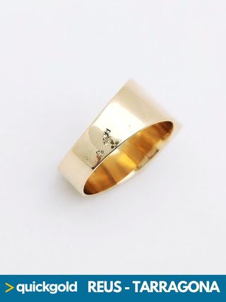 035-01-00501 SELLO ORO 18K  CUADRADO LISO T19