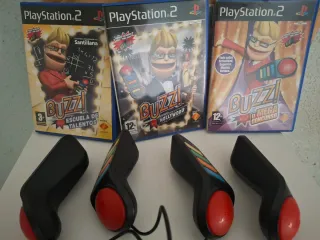 Pack Buzz! PlayStation 2 (3 juegos + mandos)