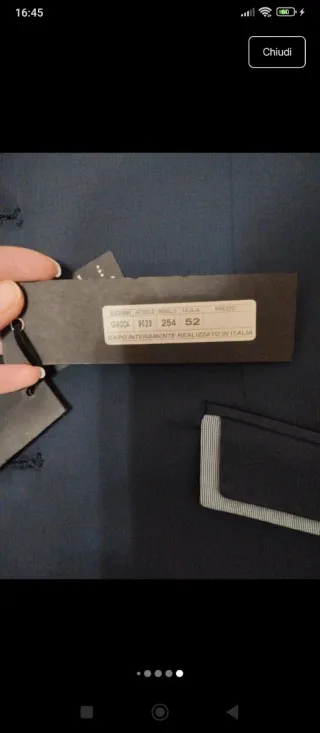 Giacca uomo Made in Italy.. modello slim