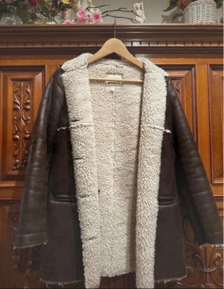 Abrigo doble faz Mango Talla S