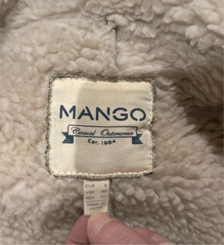 Abrigo doble faz Mango Talla S