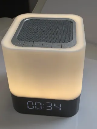 Altavoz Bluetooth Lámpara Táctil Despertador