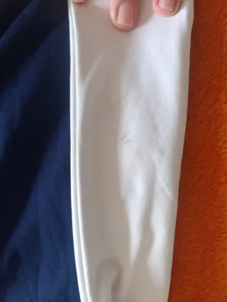 Chaqueta deportiva Kappa azul y blanca