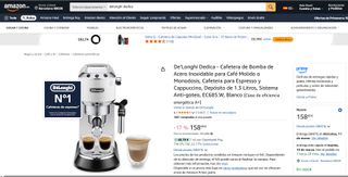 Cafetera Delonghi Dedica Style Metal