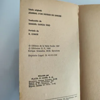 Libro diario de un campesino del Danubio