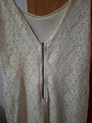 Vestido blanco de encaje