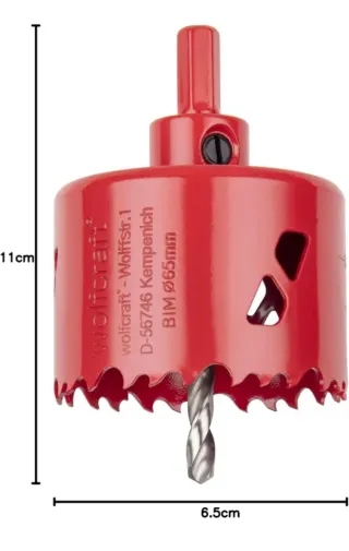 Sierra de corona wolfcraft ø65mm