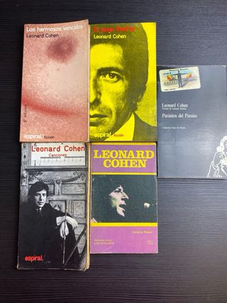 Lote 9 libros música: Patti Smith, Cohen, Joplin