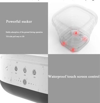 Mini lavadora plegable eléctrica camping