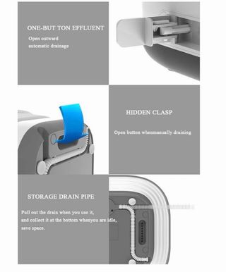 Mini lavadora plegable eléctrica camping