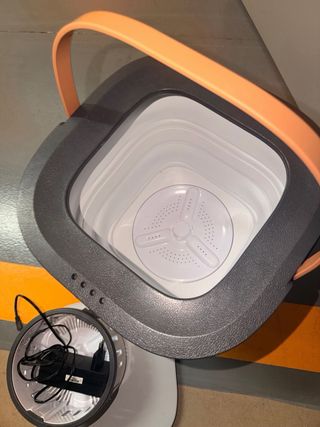 Mini lavadora plegable eléctrica camping