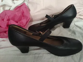 Zapatos Flamenco Sevillana Negros T.37/