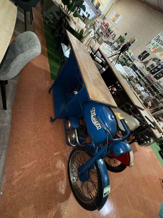 Mesa estilo moto bar/cafetería