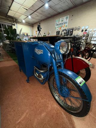 Mesa estilo moto bar/cafetería