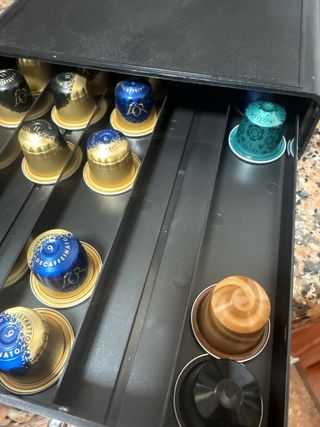 Cajonera Nespresso Cápsulas Negra