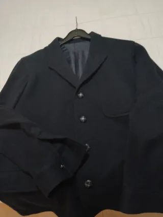 Chaqueta de punto azul marino Caballero