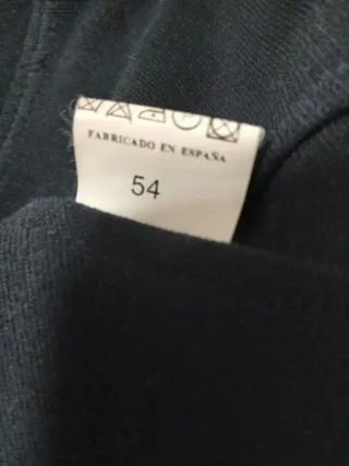 Chaqueta de punto azul marino Caballero