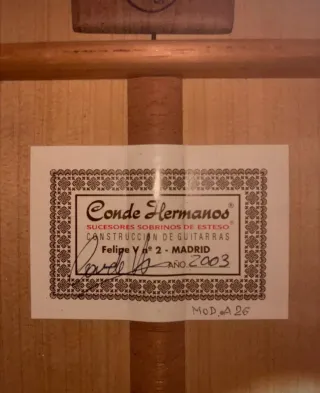 Guitarra Conde Hermanos Felipe V