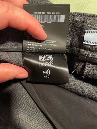 Pantalón de vestir PRADA gris elegante