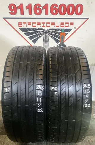 245 45 19 Y KUMHO RUEDA AL 90% VIDA UTIL