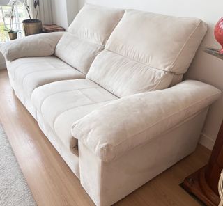 Sofá 3 plazas eléctrico beige