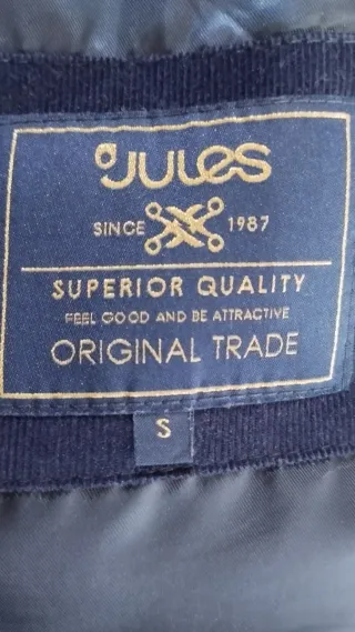 Americana de pana azul marino