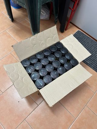 Caja 24 botes 3 pelotas pádel Dunlop Fort