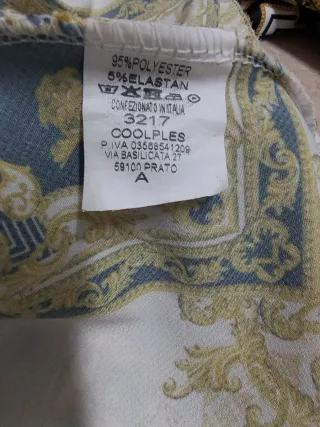 Top Elegante Stampa Foulard Made in Italy