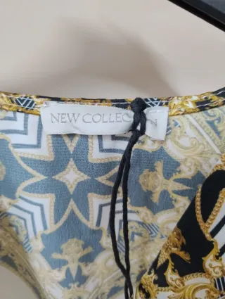 Top Elegante Stampa Foulard Made in Italy