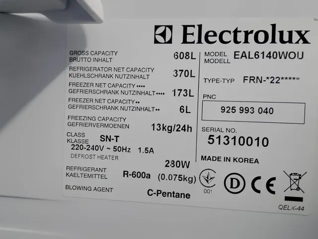 Nevera Electrolux  side -by-side Acero Inoxidable