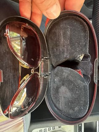 Gafas de sol Porsche Design doradas y rojas