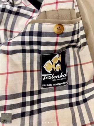 Gabardina Caballero Beige Impermeable